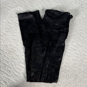 SPANX Black Camouflage Leggings